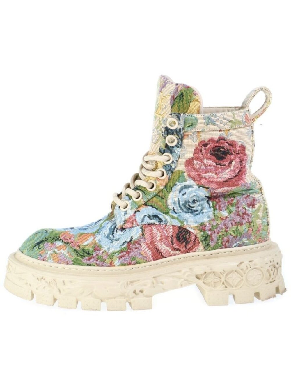 Louis Vuitton Baroque Ranger Boots LV Line Boots High Cut Multicolor